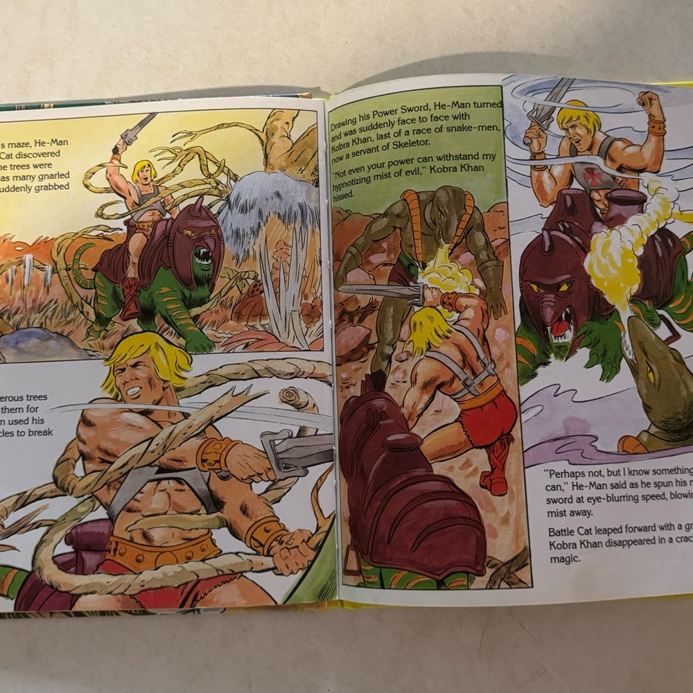 2/$20 Vintage He Man Masters of The Universe Maze Of Doom Golden Book - Picture 5 of 6